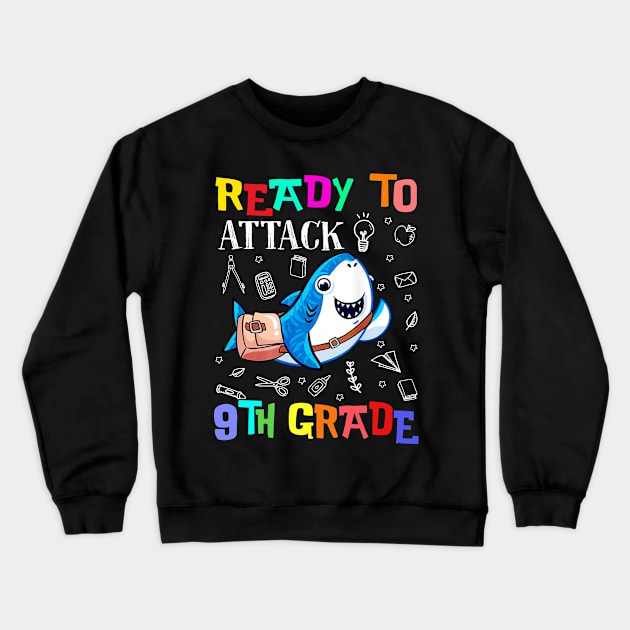 Ready To Attack 9th Grade Youth Crewneck Sweatshirt by Camryndougherty